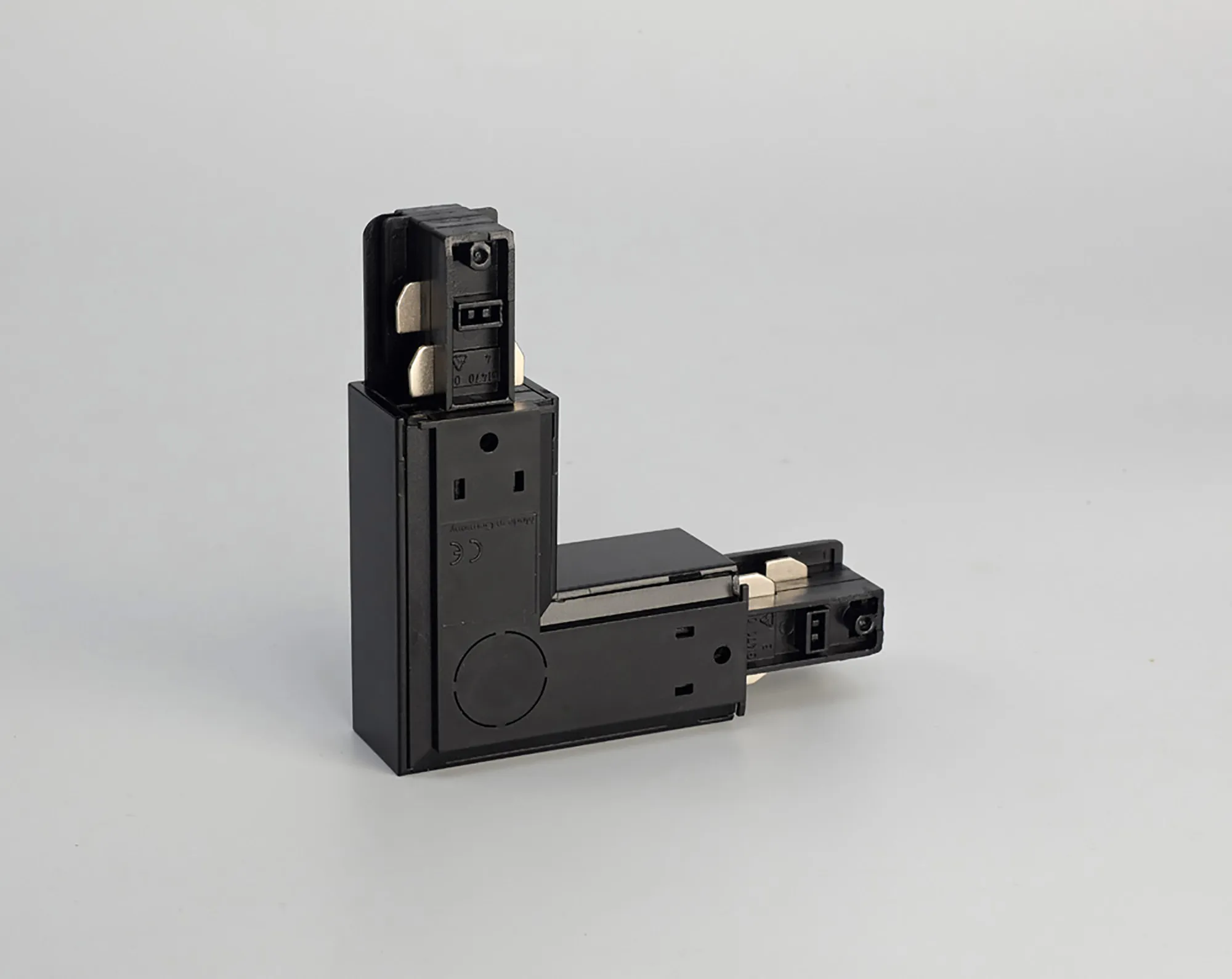 L Coupler With Feeding Option 3 Circuit Surface Mounted Track 555 1 1210 2  Eutrac 3 Circuit Surface-Black